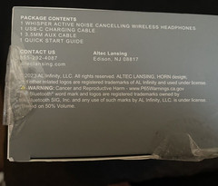 Altec Comfort Wireless Headphones Model #MZX570 Bluetooth 10Hours of Playtime