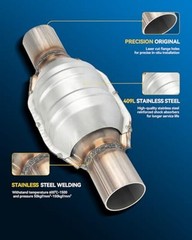 2.25″ Inlet/Outlet Automotive Replacement Catalytic Converters Universal 2.25