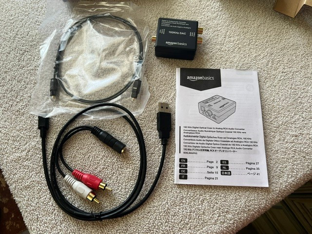 192KHz Digital to Analog Audio Converter DAC Digital SPDIF Amazon Basic LOT (66)