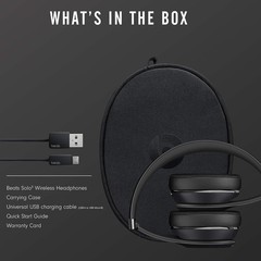 Beats Solo3 Wireless On-Ear Headphones -40 Hours of Listening Time, Black