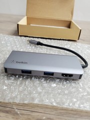Belkin PVC002BTSGY USB-C 5-in-1 Multiport Adapter Hub – for Notebook Yes SD