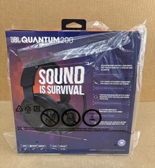 JBL Quantum 200 Wired Over-Ear Gaming Headset Headphone with Flip-Up Mic 2 H