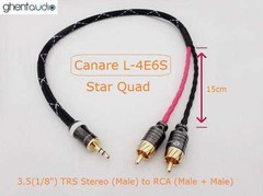 B01 (0.5m 1.5ft)—3.5mm Jack (1/8′) TRS(m) AUX Stereo to Dual(2) RCA(m) Y Cable
