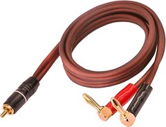 Banana Plug to RCA Speaker Cable,Speaker Wire RCA Male to Banana Plugs(2banan…