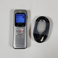 Tested 🔥 Philips DVT2050 Voice Tracer Audio Recorder With Charging Cable