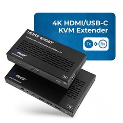 OREI 4K HDMI/USB-C HDBaseT 3.0 Extender Over CAT6/7 With KVM (UHD-EXB330CU-K)