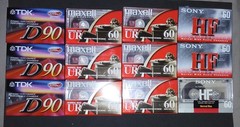 New Sealed 12 Mixed Lot Maxell UR-60 Normal TDK/Sony Recordable Cassette Tapes