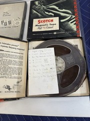 Vintage Scotch Knight Reel to Reel Tape Lot 7″ Plastic Reels 1950s Audio 6pc