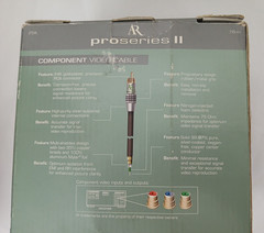Acoustic Research Pro 2 RCA 25 ft Component Video Cable 24K Gold Plated