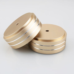 4PCS 58*22mm Amplifier Aluminum Speaker Audio Isolation Feet Pad Stand Chassis