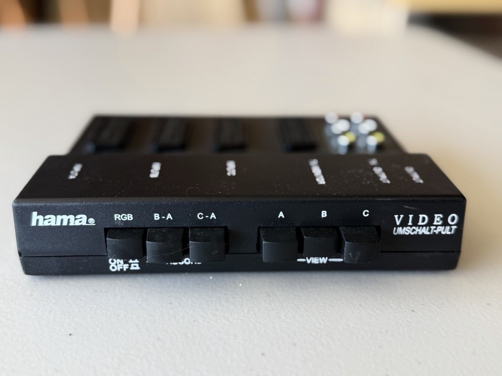 Hama AV Selector 100S 3×1 RGB Scart Switch Box Retro Gaming