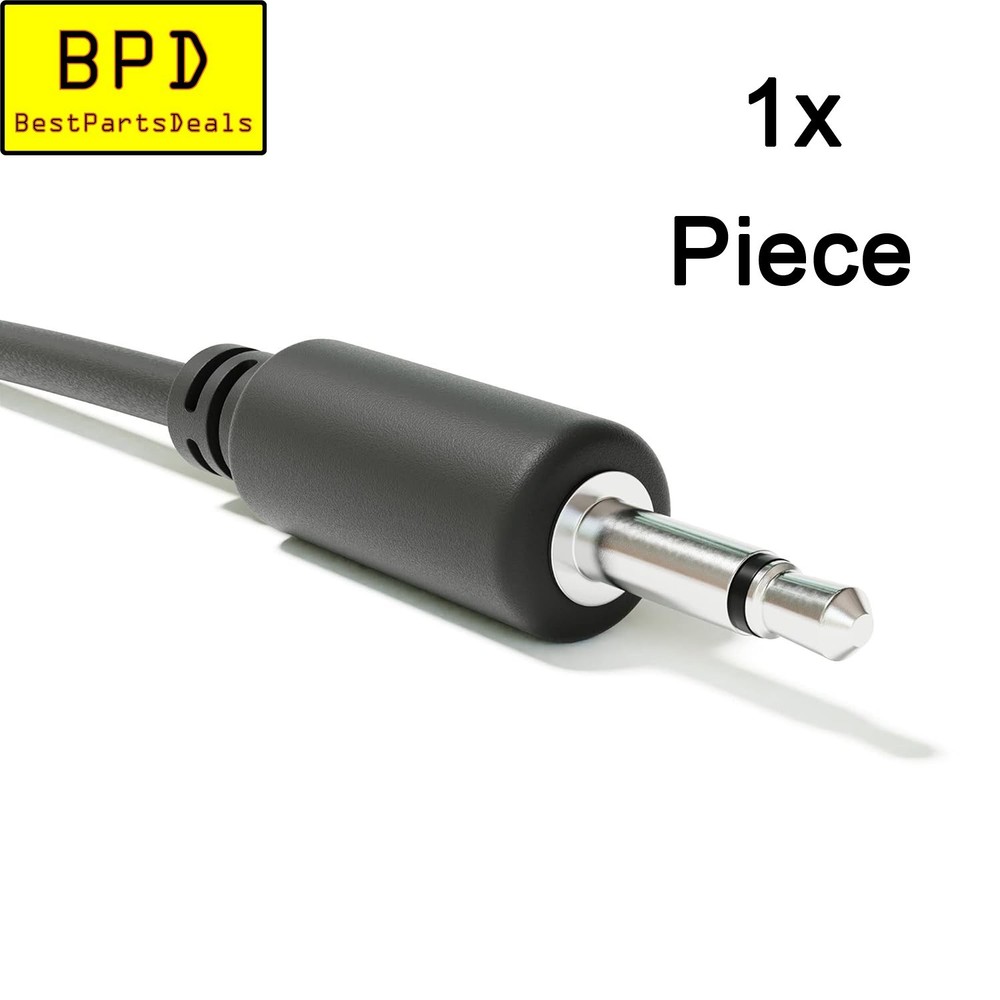 1x 4Ft 120cm – 1/8″ Mono 3.5mm Male to Male Audio Patch Cable Cord TS Plug Mic