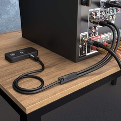 – RCA to Jack 3.5mm Adapter Cable – 15ft – Versatile Plug-and-Play Audio Cabl…