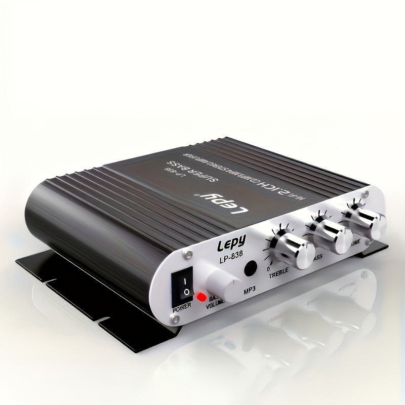 50W Car Audio Power Amplifier Hifi Stereo 2.1 Channel Bass Amp 12V Car Home