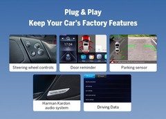 Eonon E46X7A Android 14 9″for BMW E46 330i 328i Car Radio Stereo CarPlay+CAM+DVR