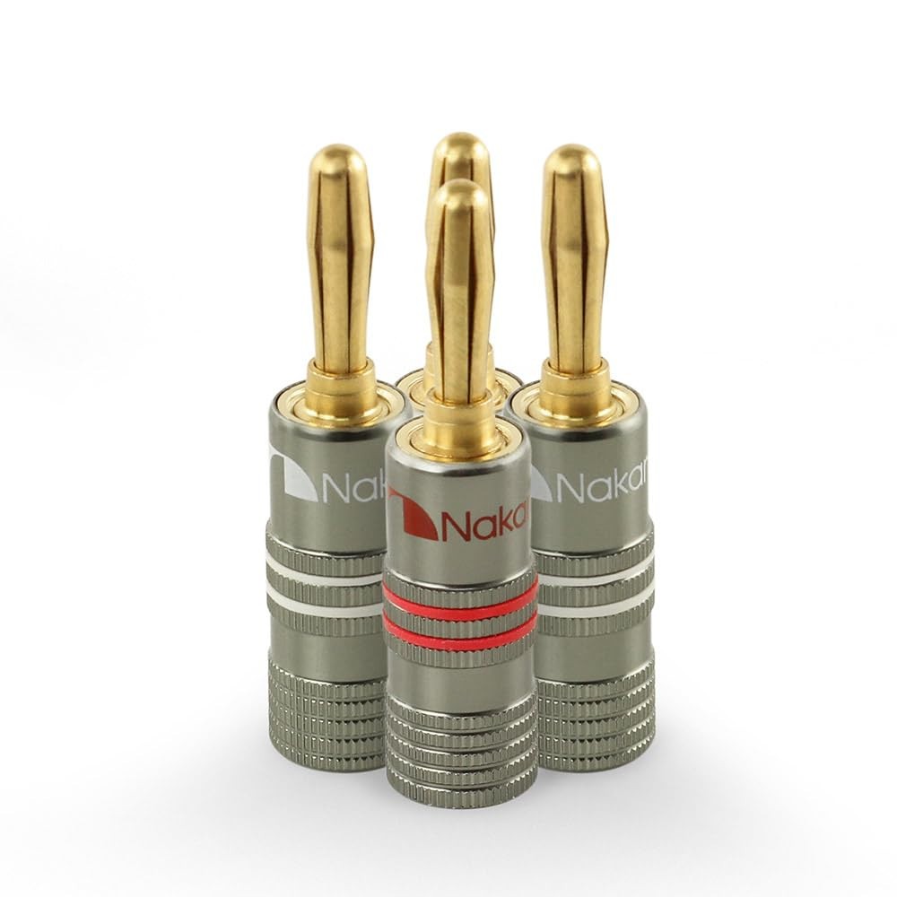 Nakamichi GenuineUltimate Series 24K Gold Plated Beryllium Red Copper Banana Plu