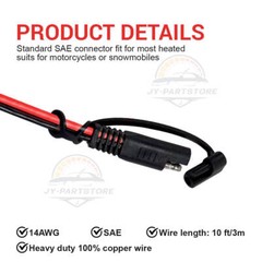 SAE to SAE Extension Cable Extension Cable 14AWG 16AWG Quick Disconnect Wire