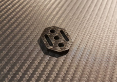 Headshell / Cartridge Isolation / Spacer for REGA RB Serie Tonearm Real Carbon