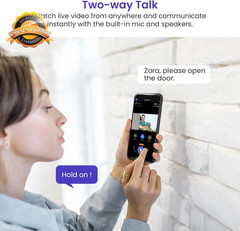 Smart WiFi Video Doorbell Camera 1080P AI Motion Night Vision Battery 2.4G