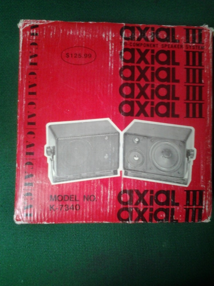 CAI Axial III Speaker System K-7340 Demo Unit No Brackets