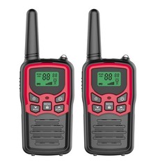 2 PACK Long Range 100 Mile Waterproof Walkie Talkie Two Way Radio Charge Headset