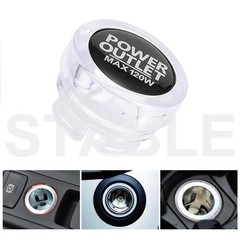 4 Pcs Durable ABS Car Power Outlet Dustproof Plug Cap fits Most Vehicle Interior
