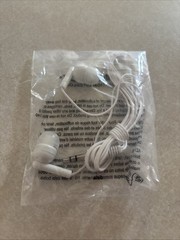 In-Ear Only Headphones – White NOS Sealed New Earbuds