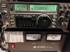 ICOM IC-735 HF TRANSCEIVER – MARS MOD – WITH BOX & MANUAL – NICE CONDITION