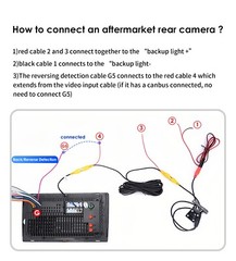 AHD 720P Car Backup Camera Waterproof Car Rear View Night Vision Parking Camera