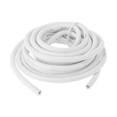 Electrical Ground Wire Automotive Power Wire 18FT White TC 12AWG 3 Conductor
