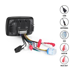 MARINE STEREO WATERTIGHT BOAT AM FM RADIO BLUETOOTH MULTIMEDIA SYSTEM
