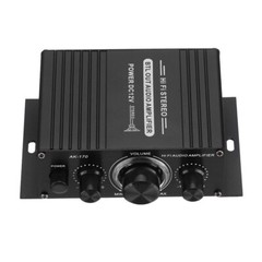 400W 12V 2 Channel Powerful Stereo Audio Power Amplifier HiFi Bass Amp Car Home
