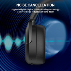 Edifier W830NB Active Noise Cancelling Bluetooth Wireless Over-Ear Headphones