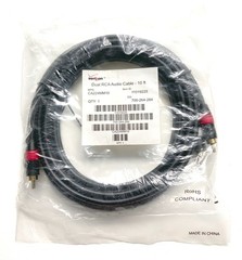 Verizon Dual RCA Audio Cable 10 Ft CA224MM10 and Features RoHS Compliance Sealed