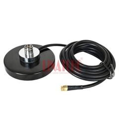 Super Diameter 90MM Round SO239 Socket Jack Magnetic Car Antenna Base Mount SMA