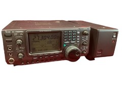 Icom IC-746 Pro Transceiver & IC-PS-125 Manual Two Microphones Tested & Working