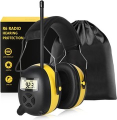 AM/FM Radio Headphones with Digital Display, 30dB AM FM Hearing Protection Sa…