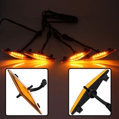 LED Grill Lights for 2014-2019 Toyota 4Runner Amber Light with housing
