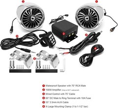 Altavoces estéreo Bluetooth para motocicleta, Bluetooth, auxiliar, 20 KHz, NUEVO