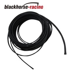 100 FT 1/4″ Expandable Wire Cable Sleeving Sheathing Braided Loom Tubing Black