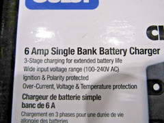 Guest Charge Pro 6A Battery Charger 1 Bank 12V On-Board Marine Boat 120V Global