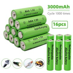 16-32Pcs 1.5V 3000mAh AA / AAA Rechargeable Batteries LED Light Battery Alkaline