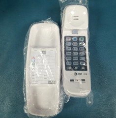 New/Open Box AT&T White Trimline Telephone Wall/Desk Style