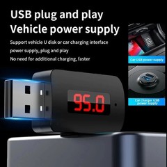 Bluetooth 5.4 Car FM Transmitter Receiver Handsfree USB Wireless Audio Adapter