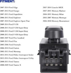 6-Way Driver Side Power Seat Adjustment Switch Replacement for 2005-2016 SUV and