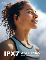 Rythflo Open Ear Bluetooth 5.4 Headphones Wireless Earbuds IPX7 Sport Gym