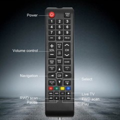 Two Pack New Universal Remote Control for ALL Samsung LCD LED HDTV 3D Smart TVs