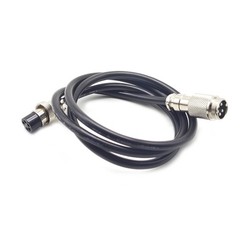 1.64 Ft GX16 5 Pin Male To Female Aviation Cable Adapter 7A 125V 20AWG