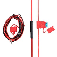 HKN4137A ABS Metal Power Cord with Buckle for MOTOROLA Mobile Radio Black Red
