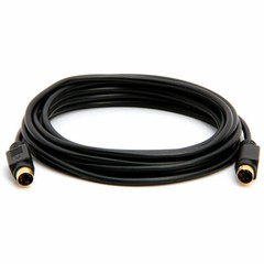 S-Video Male Cable 3ft 6ft 12ft 25ft – 4 Pin – SVideo SVHS Gold Plated HDTV VCR